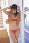 bikini boots cleavage ear_muffs sato_hiroko stole swimsuit rating:Safe score:1 user:nil!