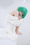 cardigan cosplay green_hair gumi mashiro_ayaki pantyhose sheer_legwear vocaloid rating:Safe score:4 user:nil!