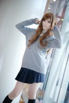 blouse cosplay hori_kyoko hori-san_to_miyamura-kun kneesocks pleated_skirt school_uniform skirt sweater tamago rating:Safe score:1 user:nil!