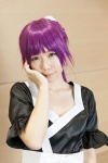 bakemonogatari cosplay dress purple_hair reco senjougahara_hitagi rating:Safe score:1 user:pixymisa