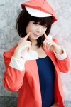 asakura_irori bakemonogatari cosplay hat jacket school_swimsuit sengoku_nadeko swimsuit rating:Safe score:1 user:pixymisa