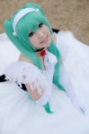 aqua_hair cendrillon_(vocaloid) choker cosplay elbow_gloves gloves gown hairband hatsune_miku moeka twintails vocaloid rating:Safe score:1 user:nil!