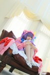 amatsuka_miyu cosplay dress hat patchouli_knowledge purple_hair robe thighhighs touhou rating:Safe score:0 user:nil!