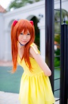 choker cosplay dress hair_pods mashiro_yuki neon_genesis_evangelion red_hair soryu_asuka_langley twintails rating:Safe score:0 user:nil!