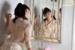 bathroom dress mirror ponytail yamanaka_tomoe rating:Safe score:1 user:nil!