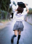 ass blouse bookbag costume kneesocks otomo_sayuri pleated_skirt school_uniform skirt wet ys_web_171 rating:Safe score:0 user:nil!