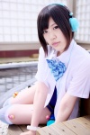 blouse bowtie headphones lollipop minatsuki_naru striped swimsuit thighhighs wristband rating:Safe score:0 user:pixymisa