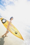 barefoot beach bikini_top ocean shorts surfboard swimsuit tani_momoko vjy_no_85 rating:Safe score:0 user:nil!