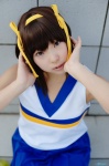 cheerleader_uniform cosplay hairband hair_ribbons natsume_megumi pleated_skirt pom_poms skirt suzumiya_haruhi suzumiya_haruhi_no_yuuutsu tank_top rating:Safe score:0 user:nil!