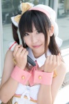 amaguri_irufu bow collar corset cosplay cuffs dress hairband idolmaster idolmaster_cinderella_girls microphone shimamura_uzuki tie rating:Safe score:0 user:pixymisa