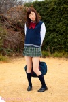 blouse bookbag costume kneesocks pleated_skirt school_uniform skirt sweater_vest tsubasa rating:Safe score:0 user:nil!