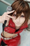 cosplay croptop default_costume houtou_singi meiko microphone miniskirt skirt vocaloid rating:Safe score:2 user:nil!