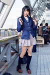 akiyama_mio blazer blouse cosplay kano kneesocks k-on! pantyhose pleated_skirt school_uniform sheer_legwear skirt rating:Safe score:0 user:pixymisa