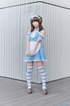 apron cosplay dress hairband maid maid_uniform sakuya striped_legwear tagme_character tagme_series thighhighs twintails zettai_ryouiki rating:Safe score:2 user:nil!