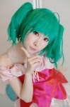 ahoge cosplay dress green_hair macross macross_frontier ranka_lee twintails wings yuuki_(iv) rating:Safe score:0 user:nil!