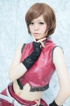 choker cosplay fingerless_gloves gloves kooki meiko miniskirt petticoat skirt vest vocaloid rating:Safe score:1 user:pixymisa