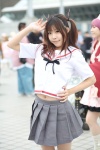 bessho_koyoi cosplay hatsukoi_limited marizuki_haru miniskirt pleated_skirt sailor_uniform school_uniform skirt twintails rating:Safe score:0 user:nil!