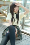 blouse boku_wa_tomodachi_ga_sukunai cosplay mai_(ii) mikazuki_yozora pleated_skirt school_uniform skirt thighhighs zettai_ryouiki rating:Safe score:3 user:nil!