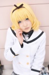 blonde_hair cosplay gochuumon_wa_usagi_desuka? hairbow kirima_sharo natsuki pleated_skirt sailor_uniform school_uniform skirt rating:Safe score:0 user:nil!