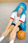 basketball bike_shorts blue_hair cosplay gym_uniform hairband nagatsuka_saki ro-kyu-bu! shorts socks tshirt uru rating:Safe score:0 user:pixymisa