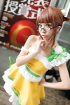 ahoge akizuki_ritsuko cosplay dress glasses hizuki_yuuki idolmaster rating:Safe score:1 user:nil!
