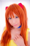 bed choker cosplay dress hair_pods mashiro_yuki neon_genesis_evangelion red_hair soryu_asuka_langley twintails rating:Safe score:0 user:nil!