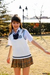 blouse costume miniskirt misty_220 pleated_skirt ponytail school_uniform skirt sweater_vest takabe_ai rating:Safe score:0 user:nil!