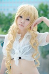 asanagi_rin blonde_hair blouse cosplay croptop tagme_character tagme_series wings rating:Safe score:1 user:nil!