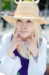 blonde_hair blouse cosplay miniskirt moriya_suwako skirt tank_top touhou yoppy rating:Safe score:0 user:nil!