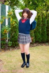 ayame_mio blouse bookbag kneesocks pleated_skirt school_uniform skirt sweater_vest rating:Safe score:1 user:nil!