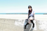 beach blouse kneesocks nakajima_momo ocean pleated_skirt school_uniform skirt twintails ys_web_456 rating:Safe score:0 user:nil!