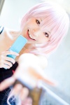 akitsu_honoka bodice cosplay gasai_yuno hairbows mirai_nikki pink_eyes pink_hair tripletails rating:Safe score:0 user:pixymisa