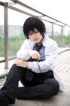 code_geass cosplay crossplay dress_shirt glasses jacket lelouch_lamperouge miho tie trousers rating:Safe score:0 user:nil!