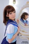 anegasaki_nene cosplay hekii love_plus mirror pleated_skirt sailor_uniform school_uniform skirt rating:Safe score:0 user:nil!