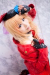 blonde_hair bow choker cosplay fingerless_gloves gloves hairbow hat jacket macross macross_frontier rinrinko sheryl_nome tubetop rating:Safe score:0 user:pixymisa