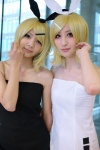 blonde_hair cosplay dress hairbow hair_clips isa jumper_shorts kagamine_rin maron tagme_song vocaloid rating:Safe score:1 user:nil!