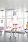 blue_hair cosplay crosscrossplay kouno_tooru kouzuki_suzuka nurse nurse_cap nurse_uniform pantyhose princess_princess rating:Safe score:2 user:nil!