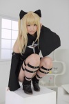 blonde_hair boots cosplay detached_sleeves dress enako golden_darkness hairbows to_love-ru twintails rating:Safe score:2 user:nil!