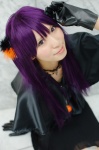 blouse cosplay gloves miniskirt original purple_hair rinami skirt rating:Safe score:1 user:nil!