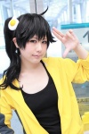 araragi_karen bakemonogatari cosplay hair_clip hatomune nisemonogatari side_ponytail tank_top track_jacket rating:Safe score:0 user:pixymisa