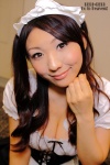 apron cleavage corset cosplay dress hairband hanamura_misaki maid maid_uniform original rating:Safe score:3 user:nil!