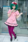 beret cosplay dress green_hair macross macross_frontier miiko pantyhose ranka_lee twintails rating:Safe score:3 user:nil!