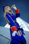 band_uniform blazer boots chaps cosplay gloves macross macross_frontier microphone multi-colored_hair sheryl_nome shorts wakame rating:Safe score:0 user:nil!