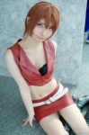 boots bra cleavage cosplay meiko mineo_kana miniskirt skirt vest vocaloid rating:Safe score:1 user:nil!