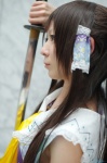 cosplay croptop detached_sleeves hairbow hakurei_reimu katana maropapi sarashi sword touhou rating:Safe score:0 user:nil!