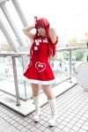 boots bow cosplay dress hairbow original pantyhose red_hair yuu_(ii) rating:Safe score:2 user:pixymisa