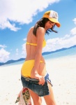 ass baseball_cap bikini denim komatsu_ayaka ocean shorts swimsuit ys_web_146 rating:Safe score:1 user:nil!