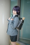 backpack black_shorts blazer blouse cosplay mashiro_ayaki purple_hair shorts tagme_character tagme_series rating:Safe score:0 user:nil!