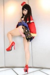 blouse cosplay da_qiao fan hat higurashi_ran miniskirt panties shin_sangoku_musou skirt skirt_lift rating:Safe score:3 user:nil!
