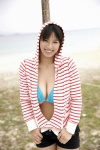 beach bikini_top cleavage haruna_hana hoodie ocean shorts swimsuit ys_web_307 rating:Safe score:0 user:nil!